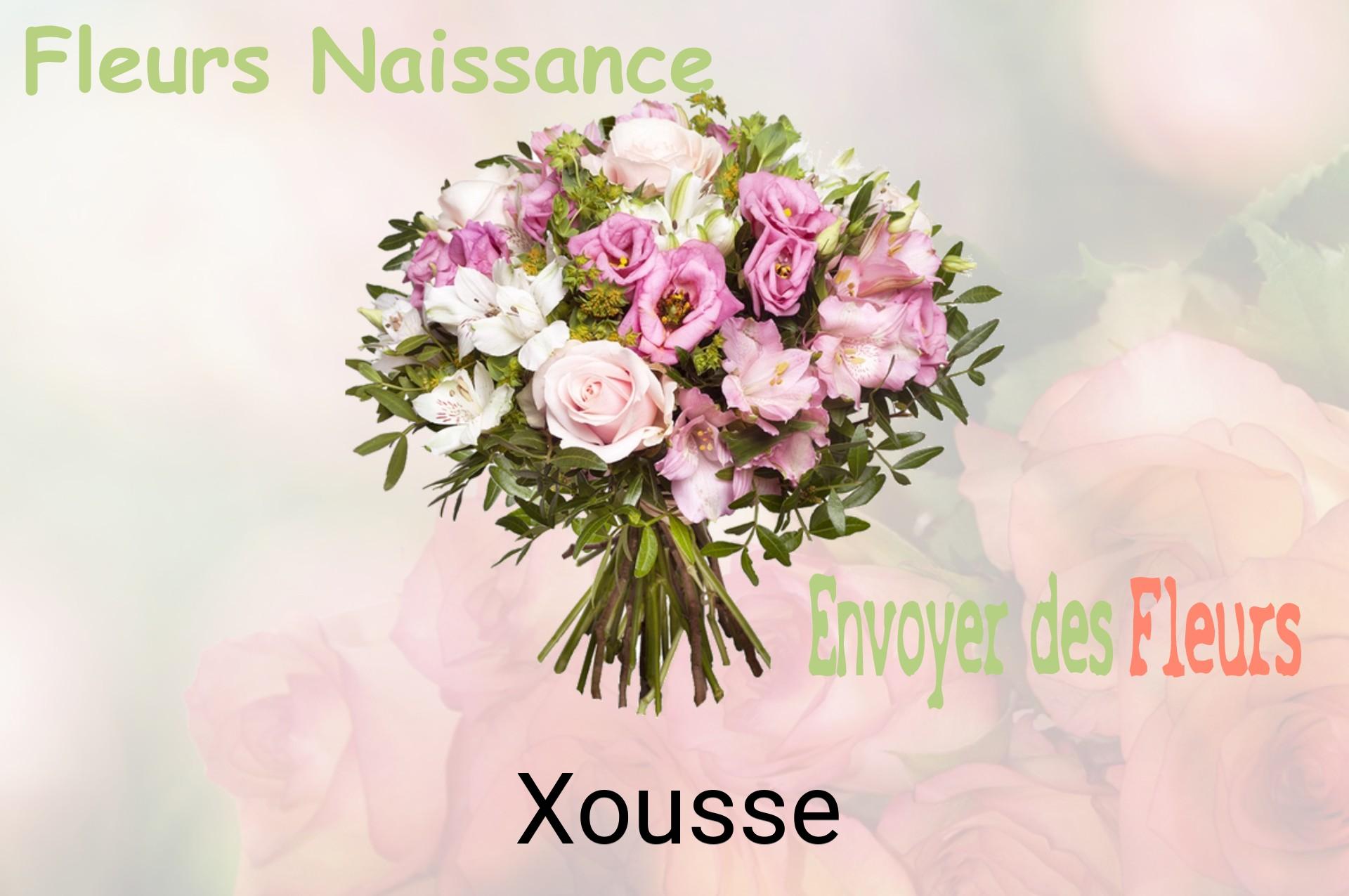 Bouquet de fleurs de naissance livré à Xousse